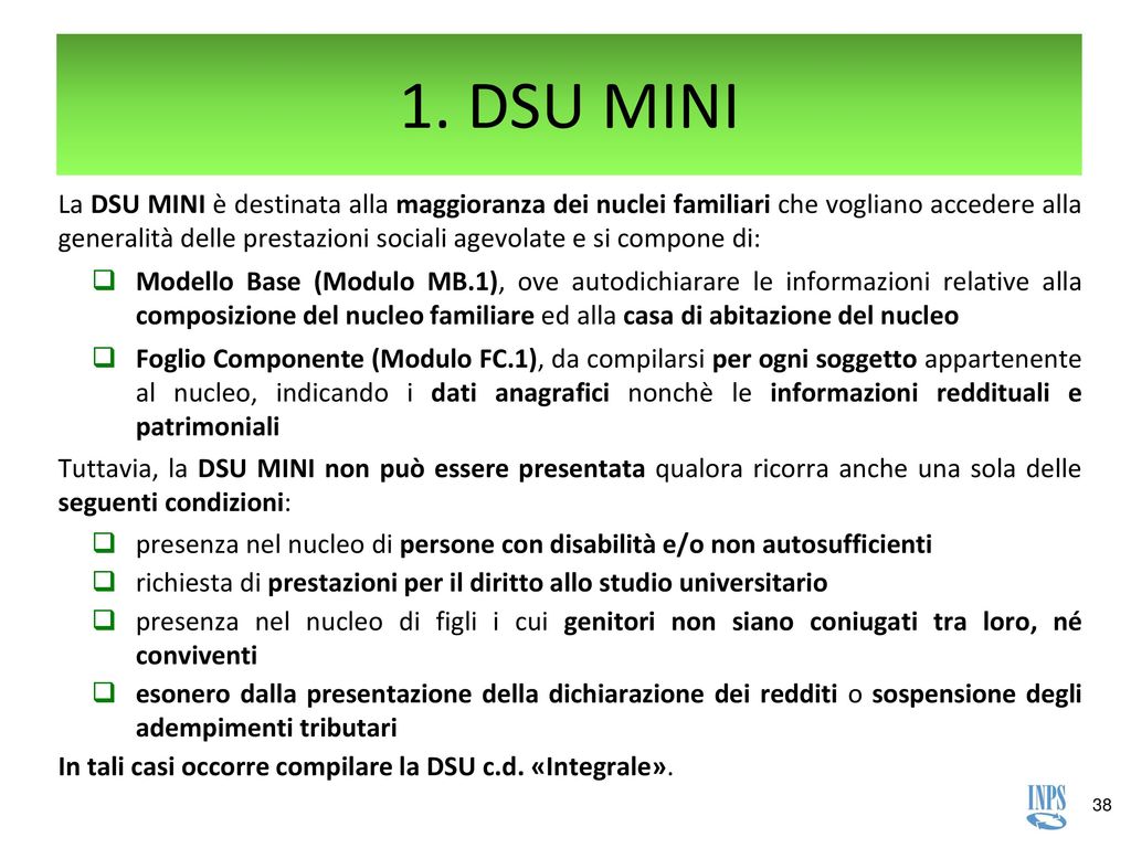 Riforma Isee D P C M Dicembre N Ppt Scaricare